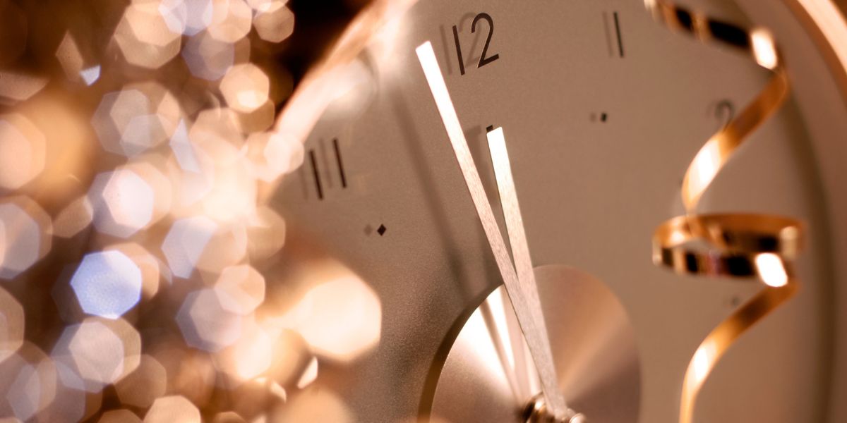 New Year's Eve clock ending dental benefits.